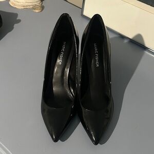 Marc Fisher Glossy Black Heels